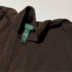 Ralph Lauren Brown Mock Neck Sweater